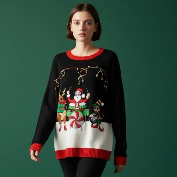 It’s Our Time ladies vintage Christmas sweater 2X very good condition - Picture 14 of 14